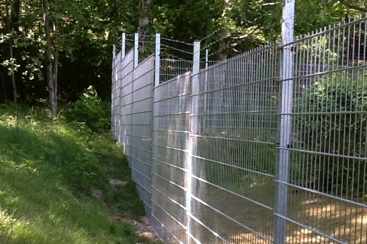 Panelstaket - stålnätspanel