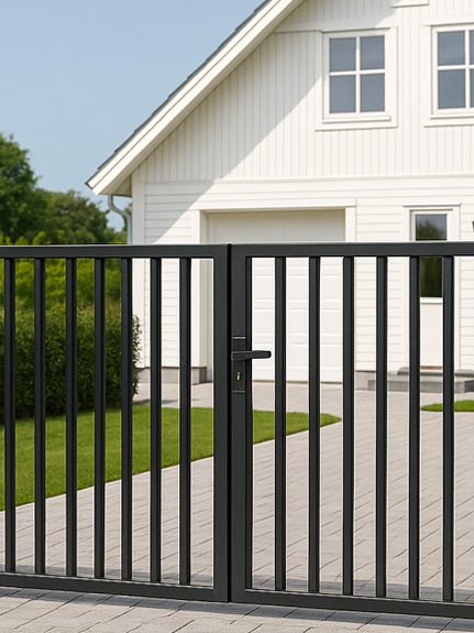 Profilgrind för uppfart villa Profilgrind